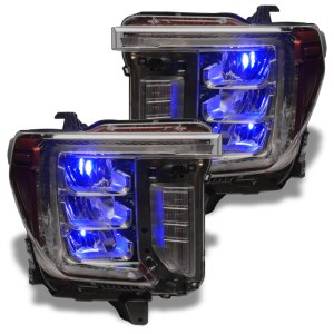 Chevrolet Silverado 1500 Headlight Kit - ORACLE Lighting - Demon Eye + ColorSHIFT - RGB+W - `19-`21